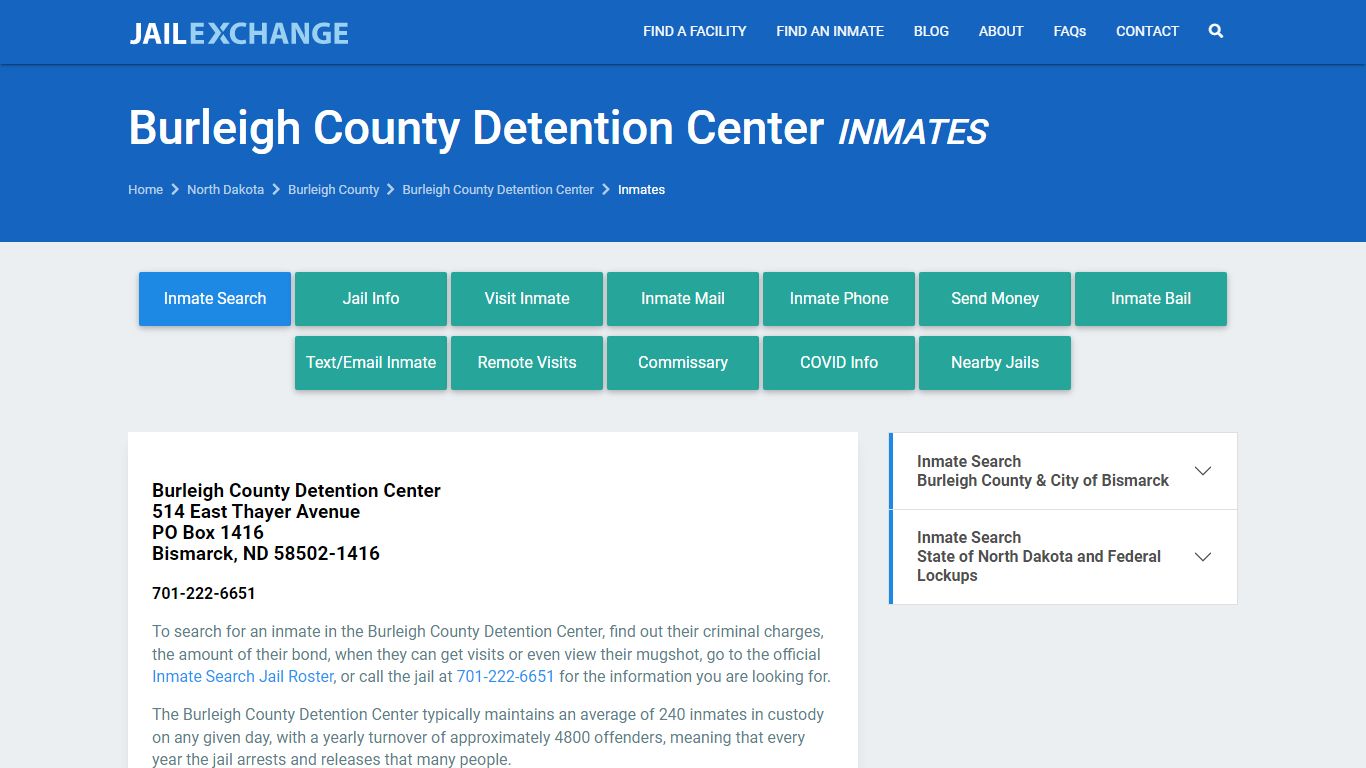 Burleigh County Jail Inmates | Arrests | Mugshots | ND